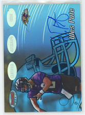 2002 Bowman's Best Blue /399 Wes Pate #168 Rookie Auto Autograph RC Card