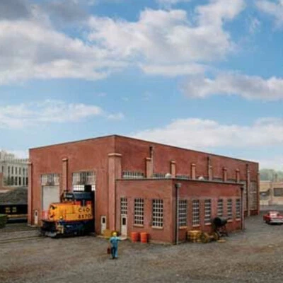 Walthers 933-2923 130' 2-Stall Diesel Engine House Kit HO Scale - Image 1 of 3