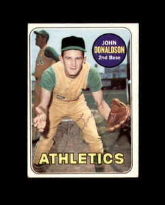 John Donaldson autografato 1969 Topps Oakland Athletics firmato a mano - Foto 1 di 2