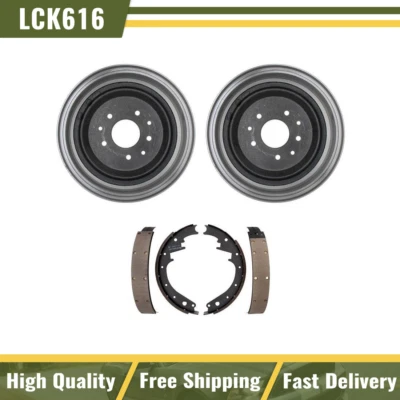 Rear Kit Brake Drums & Brake Shoes For 1958 Chevrolet Biscayne Bel Air Corvette - Image 1 of 4