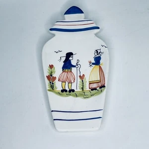 Boston Warehouse Henriot Quimper Painted Reproduction Design Trivet Spoon Rest - Picture 1 of 10