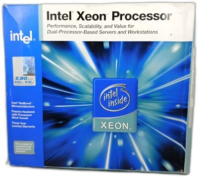 Intel Xeon Processor 2.80 Ghz 533 Mhz 512 kb L2 Cache - Image 1 of 4