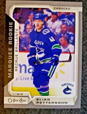 2018-19 O-Pee-Chee Silver #611 Elias Pettersson Rookie Card - Image 1 of 3