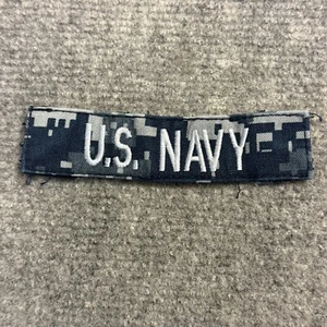 US Navy Surplus Issue Blue Digital USN NWU1 Cloth Sew on Branch Name Tape USA - Picture 1 of 4