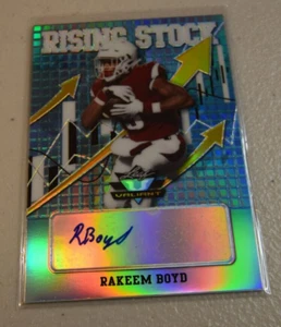 Autógrafo de novato Rakeem Boyd 2021 Leaf Valiant stock creciente azul/20 - Imagen 1 de 2