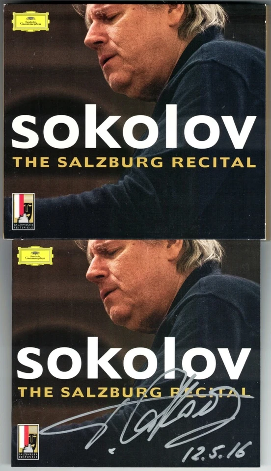 Grigory SOKOLOV Signed THE SALZBURG RECITAL 2CD MOZART Sonata CHOPIN 24 Preludes - Bild 1 von 1