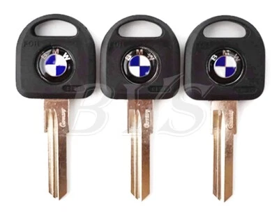 3 PCS BLANK KEY FIT FOR BMW 3 5 6 7 SERIES E21 E30 E12 E28 E23 E24 M3 M5 GERMANY - Image 1 of 4