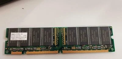 Hyundai 128MB PC133 133MHz nonECC CL3 168P SDRAM DIMM ( HYM76V16635HGT8-HE ) REF - Image 1 of 3