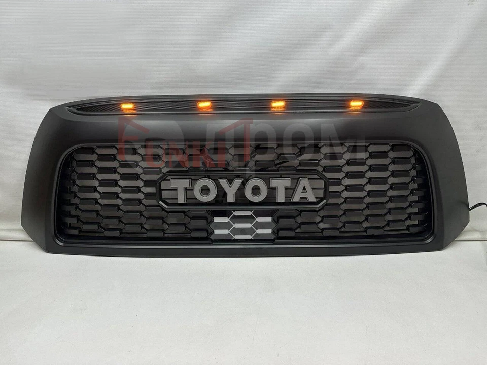 Rejilla de actualización para parrilla de panal Tundra 2007 2008 2009 negra con 4 luces LED Foto 1 de 1