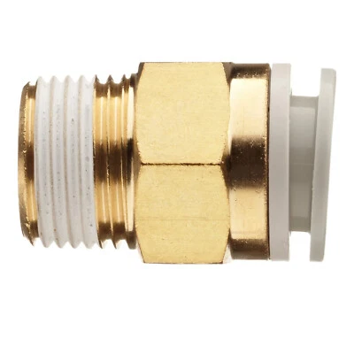 1PCS SMC KQ2H04-01AS Brass Push-to-Connect Tube Fitting with Sealant ✦KD - Image 1 of 4
