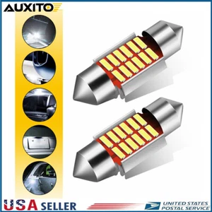2X 31MM Festoon DE3175 LED Map Dome Interior Light Bulb 6000K Super Bright White - Picture 1 of 12