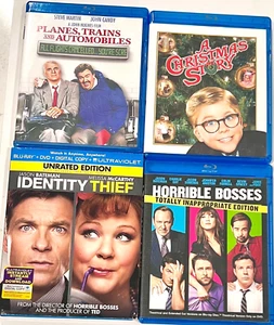 A Christmas Story/Planes Trains &Auto/Horrible Boss/Identity Thief Blu-Ray Set 4 - Imagen 1 de 10