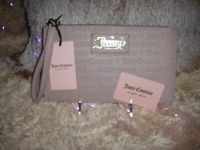 Bolso sin asas de muñeca Juicy Couture Deboss polvoriento rubor piel Get Me not grande nuevo Foto 1 de 4