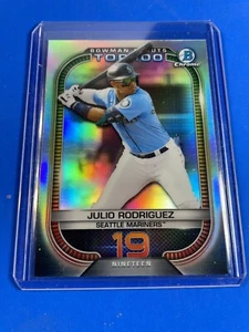 JULIO RODRIGUEZ 2021 BOWMAN CHROME SCOUTS TOP 100 #BTP-19 SEATTLE MARINERS! #ROY - Picture 1 of 2