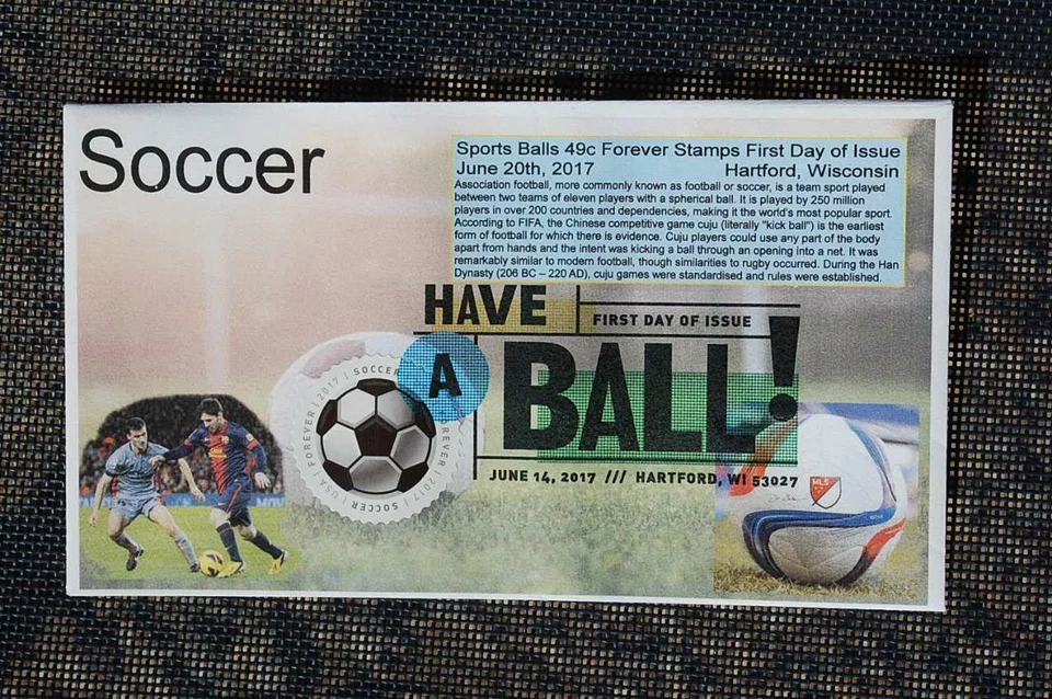 Have A Ball "Soccer" (49c) Forever Stamp FDC Bullfrog Cachet Sc#5205 14060A - Image 1 of 1