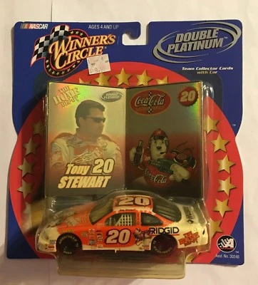 2001 Tony Stewart 20 1:43 Scale Double Platinum Winners Circle Coca Cola Diecast - Image 1 of 2