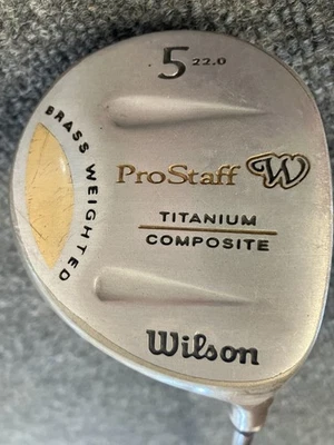 Wilson Pro Staff W Titanio 5 Madera, 22 Loft, Derecha Damas Flex Grafito, 41" SL2966 Foto 1 de 4