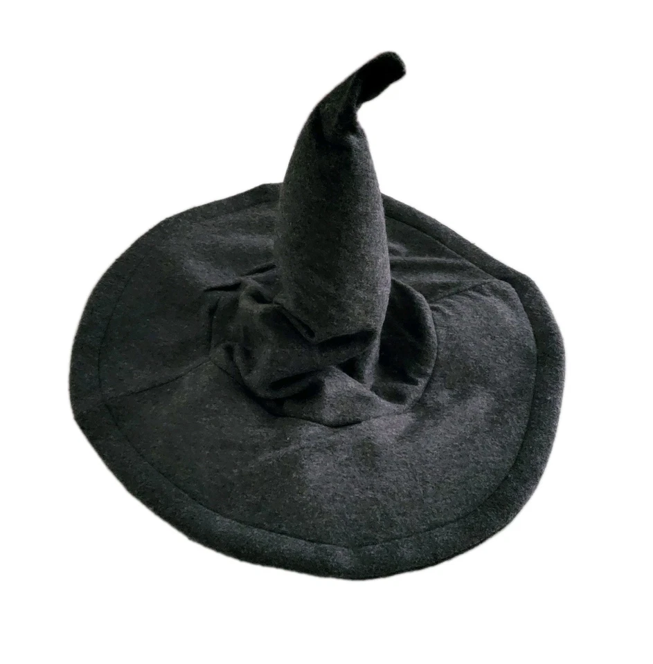 Sombrero de fieltro de mago gris bruja hechicera adulto joven disfraz de Halloween Harry Potter  Foto 1 de 4