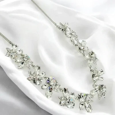 Givenchy Silver-Tone Cubic Zirconia Collar Necklace - Image 1 of 4