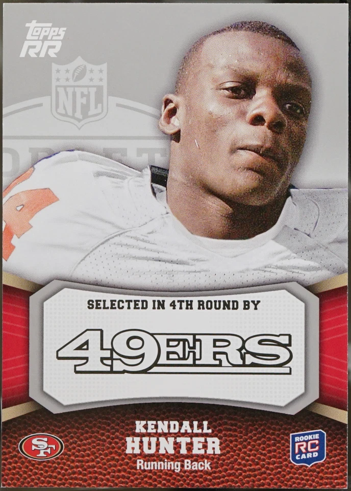 2011 Topps Rising Rookies - Gold Football Kendall Hunter #113 NM - Image 1 of 1