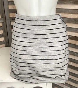 Banana Republic Damen Rock Gr. XL grau/schwarz Streifen Stretch Bleistiftrock - Bild 1 von 11