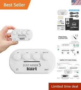 Maker Hart JUST Portable 3-Channel Audio Mixer with USB Power & Stereo Output - Picture 1 of 10