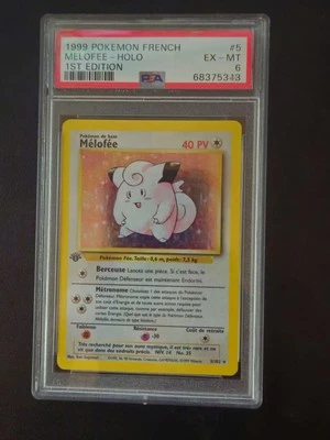 Pokemon Clefairy French 1st Edition Base Set 'Melofee' PSA 6 - Image 1 of 2