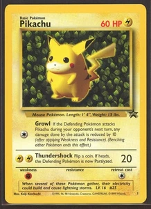 Pokemon "Ivy" PIKACHU Card BLACK STAR PROMO Set #1 Wizard of the Coast League - Picture 1 of 2