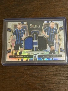 2024-25 Panini Select Serie A Soccer Barella & Frattesi Dual Swatches Card - Picture 1 of 6