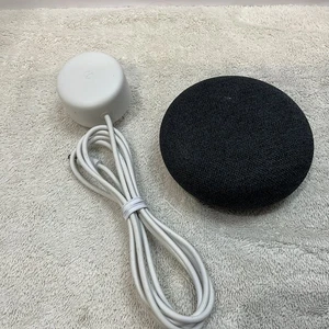 Google Home Nest Mini-pre Owned, Gray Hub With White Charger Cord Model H2C - Picture 1 of 2