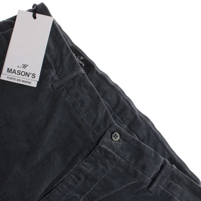 Chinos/pantalones informales Mason's nuevos con etiquetas talla 52 (36 EE. UU.) en pana gris liso Foto 1 de 4