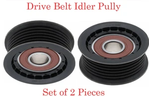 Set of 2 Pieces 6 Grooves Drive Belt Idler Pulley Fits: Sprinter 2500 3500 03-05 - Picture 1 of 3