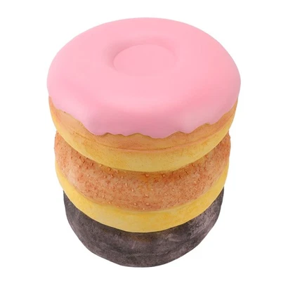 Office Shoe Changing Stool Decorative Donut Shape Retro Resin Simulated Foo TU - Image 1 of 4
