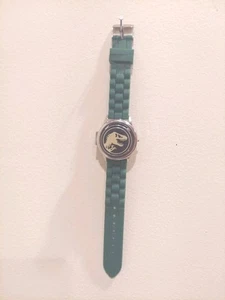ACCUTIME JURASSIC WORLD T-REX DINOSAUR DIGITAL KIDS WATCH SPIN TOP GREEN RUBBER - Picture 1 of 10