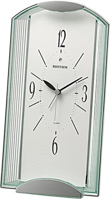 RHYTHM Quartz Analog Table Clock, Episol 556, 4SE556SR03 - Image 1 of 4