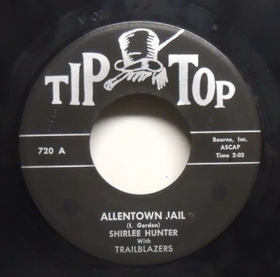 Shirlee Hunter - Allentown Jail - 1959 Folk 45 on Tip Top - Richmond, Va. Foto 1 de 2
