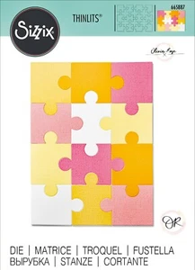New Retired Sizzix Thinlits Jigsaw die #665887 Retail $24.99 by Olivia Rose - Picture 1 of 10