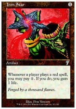 4x Iron Star MTG 7th Edition NM Magic Regular
