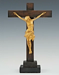 Gilt Bronze Crucifix - Picture 1 of 6