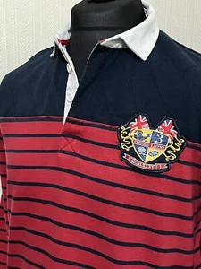 Three Lions Rugby Union Shirt Jersey Cotton Trader Classics Size M Preloved - Picture 1 of 13