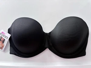 Maidenform Bra A Little Pick Me Up Convertible Strapless Bra Black 36D - Picture 1 of 5
