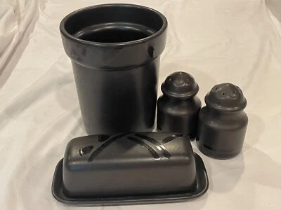 PFALTZGRAFF MEDIANOCHE SOL MANTEQUILLA PLATO SAL Y PIMIENTA UTENSILIO VASIJA - ENVÍO GRATUITO Foto 1 de 4