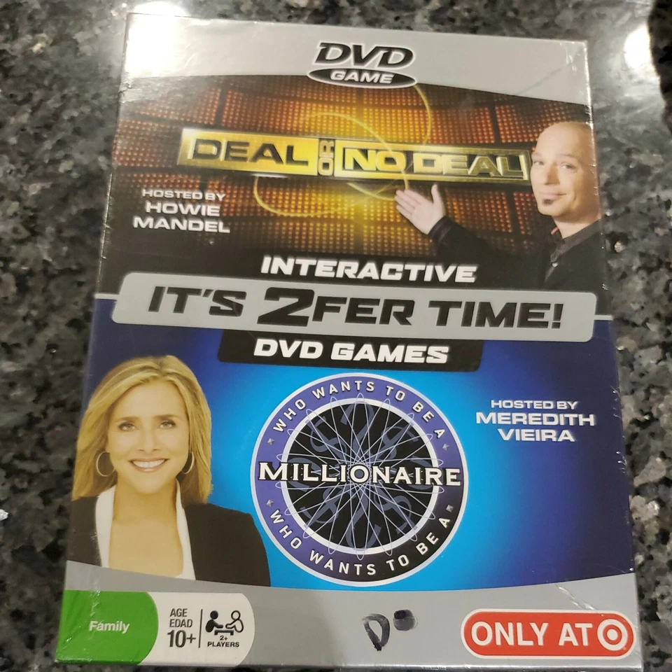 Deal Or No Deal & Who Wants To Be A Millionaire 2 For 1 Interactive DVD Game NEW - Image 1 of 1