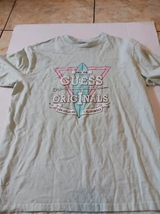 Guess Originals L.A. Surf T-shirt Mens Size Medium Pastel Green - Picture 1 of 11