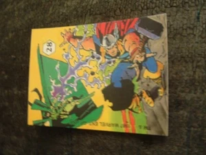 Hela vs Thor 1987 Marvel X-Men Comic Images MINI Sticker Card #28 (NM) - Picture 1 of 1