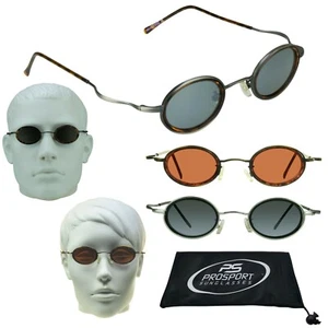 Gafas de sol pequeñas redondas circulares John Lennon Hippie vintage clásicas ovaladas - Imagen 1 de 22