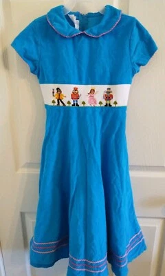 Vive La Fete Girls Christmas Nutcracker Suite Embroidered Dress Size 7 - Image 1 of 4