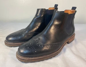 Johnston & Murphy Chelsea Boots Men's Black Leather Ankle - US 11 - Picture 1 of 6