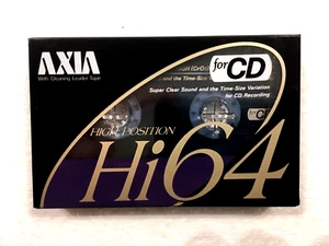 AXIA Hi 64 Vintage Audio Cassette Cinta en Blanco Sellada Hecho en Japón Tipo II - Imagen 1 de 2