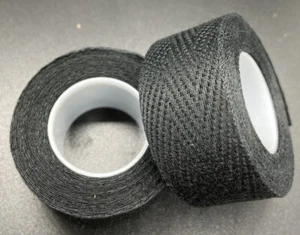 Vintage style Velox cloth handlebar tape - Black- 2 rolls - Picture 1 of 3